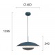 ПЕНДЕЛ МОНИКА СИВ 16W LED ПЕНДЕЛ МОНИКА СИВ 16W LED
