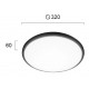 LED ПЛАФОН РОНИ 25W 3000K ЧЕРЕН/БЯЛ LED ПЛАФОН РОНИ 25W 3000K ЧЕРЕН/БЯЛ