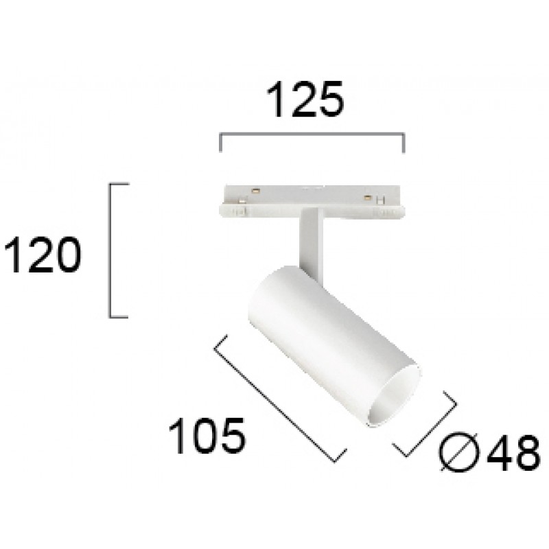 LED МОДУЛ ЗА РЕЛСОВА СИСТЕМА 10W БЯЛ