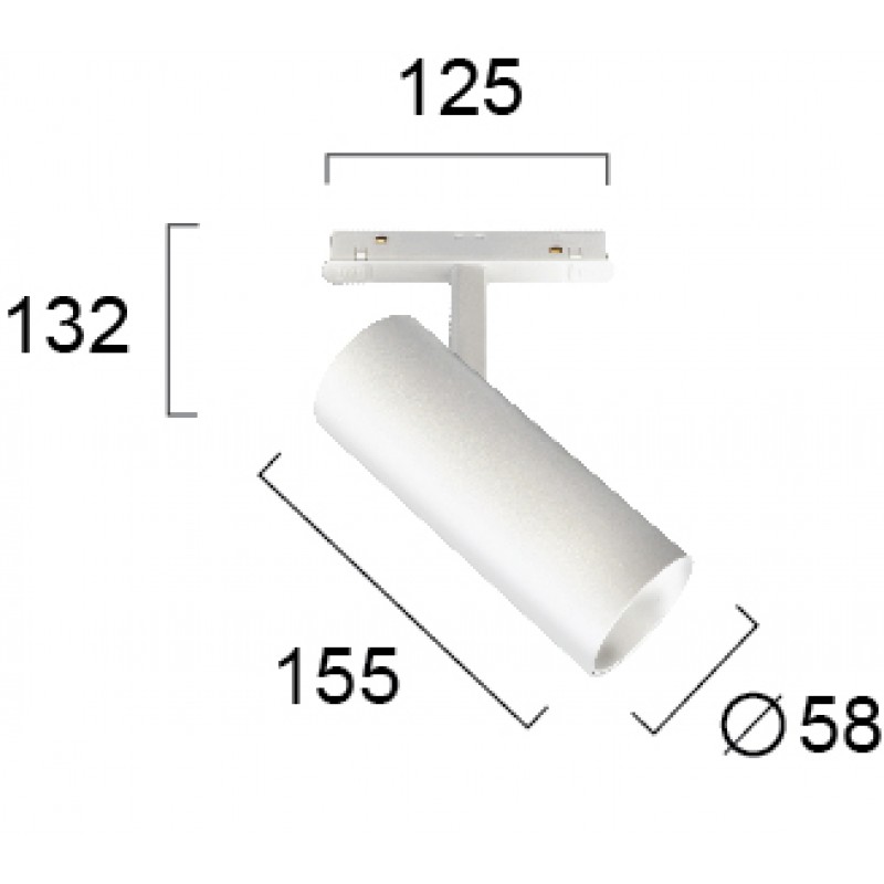 SPOT TRACK WHITE 20W МАГНИТЕН LED МОДУЛ SPOT TRACK WHITE 20W МАГНИТЕН LED МОДУЛ