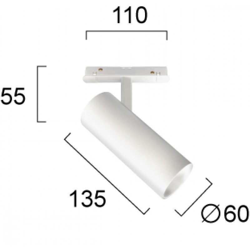 LED МОДУЛ ЗА РЕЛСА SPOT TRACK 20W БЯЛ LED МОДУЛ ЗА РЕЛСА SPOT TRACK 20W БЯЛ