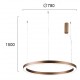 ПЕНДЕЛ D 780 CHOCO С LED МОДУЛ 60W ПЕНДЕЛ D 780 CHOCO С LED МОДУЛ 60W