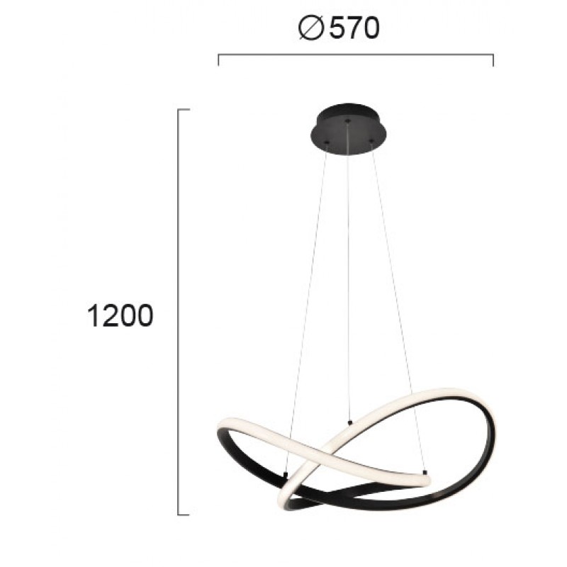 ПЕНДЕЛ SIGMA LED МОДУЛ 42W SAND BLACK ПЕНДЕЛ SIGMA LED МОДУЛ 42W SAND BLACK