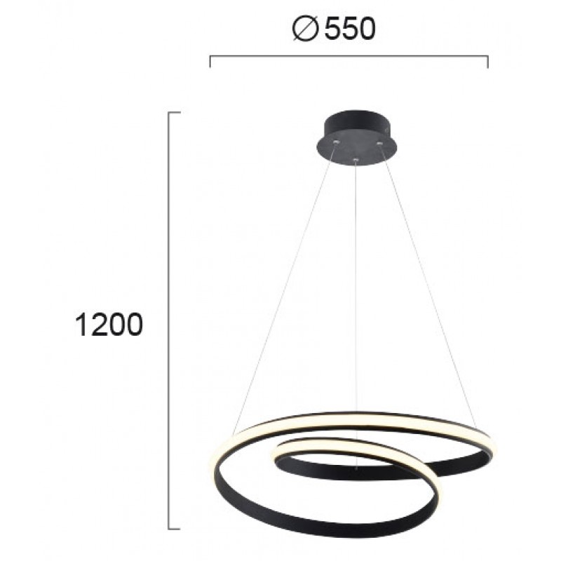 ПЕНДЕЛ SIGMA LED МОДУЛ 32,9W SAND BLACK IP20 ПЕНДЕЛ SIGMA LED МОДУЛ 32,9W SAND BLACK IP20