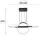 ПЕНДЕЛ GIROTONDO LED 30W ЧЕРЕН 3000K