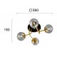 ПЛАФОН ФИОРЕ 4XG9 ЧЕРЕН/ЗЛАТЕН ПЛАФОН ФИОРЕ 4XG9 ЧЕРЕН/ЗЛАТЕН