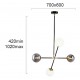 ПЕНДЕЛ CROSS G9 4X40W БЯЛ/ПУШЕК ПЕНДЕЛ CROSS G9 4X40W БЯЛ/ПУШЕК