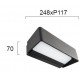 СТЕННА ЛАМПА EDISON LED 13W ТЪМНО СИВ IP65