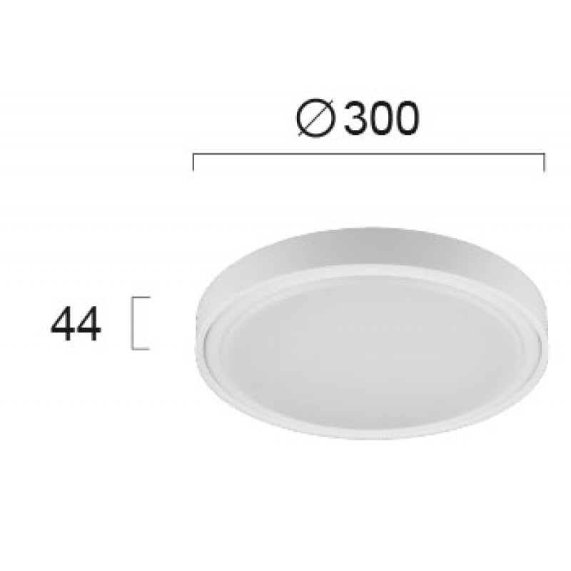 ТЪНЪК LED ПЛАФОН ANABELLA 18W 3000K БЯЛ