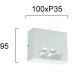 СТЕННА ЛАМПА POROS LED 2W БЯЛА СТЕННА ЛАМПА POROS LED 2W БЯЛА