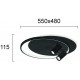 ТЪНЪК LED ПЛОСЪК ТАВАНЕН ПЛАФОН 61W 3000K ЧЕРЕН ТЪНЪК LED ПЛОСЪК ТАВАНЕН ПЛАФОН 61W 3000K ЧЕРЕН