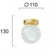 ПЛАФОН ДАЙМЪНД G9 LED ЗЛАТИСТ