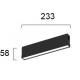 LED МОДУЛ LINEAR ANTIGLARE ЧЕРЕН 8W 3000K