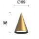 СПОТ СВЕТЛИНА ЗА РЕЛСА 24VDC GOLD HOOP