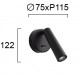 СТЕННА ЛАМПА MYSTERY LED 3W ЧЕРЕН МАТ СТЕННА ЛАМПА MYSTERY LED 3W ЧЕРЕН МАТ