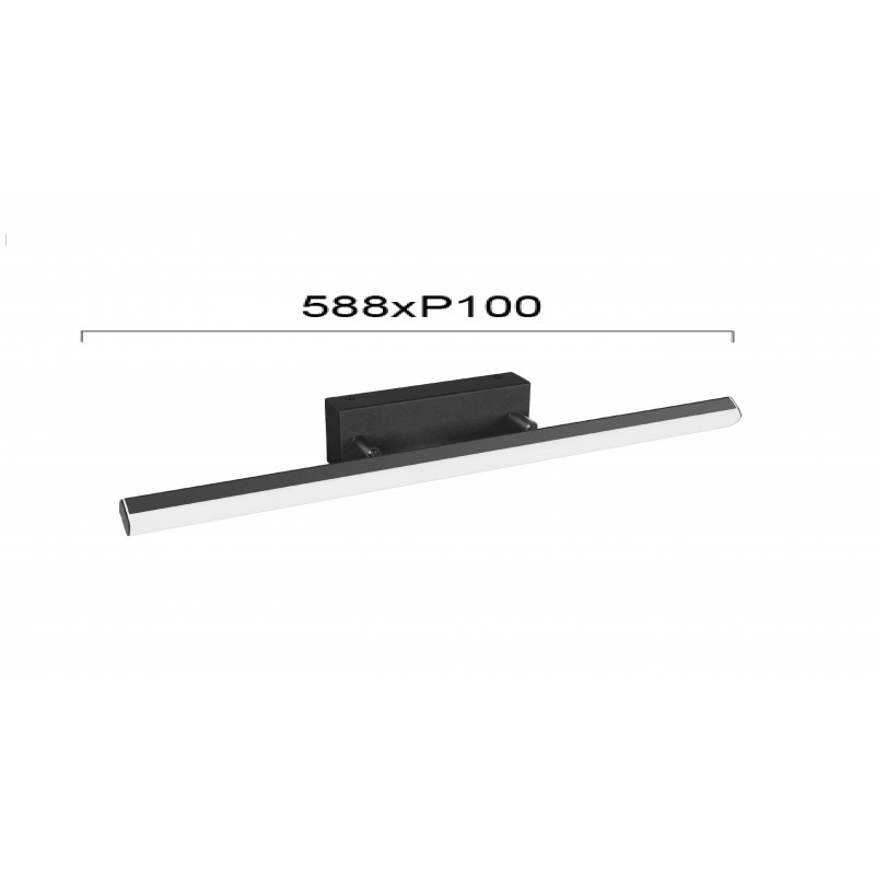 СТЕННА ЛАМПА BLACK SUNNY LED 19W 3000K IP44 СТЕННА ЛАМПА BLACK SUNNY LED 19W 3000K IP44