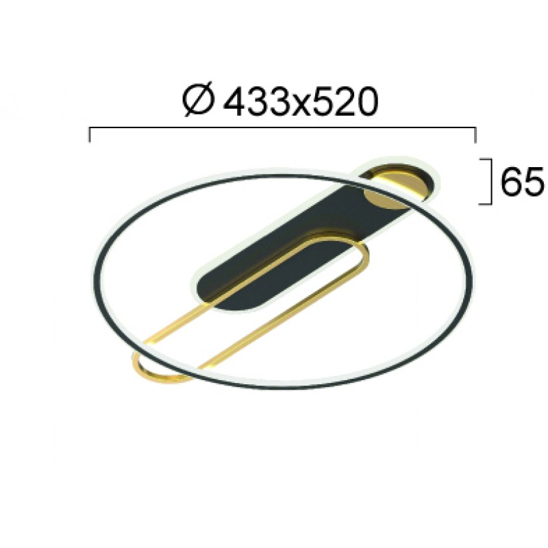 LED ПЛАФОН QUEEN КРЪГЪЛ 48W 3000K ЧЕРЕН/ЗЛАТИСТ LED ПЛАФОН QUEEN КРЪГЪЛ 48W 3000K ЧЕРЕН/ЗЛАТИСТ