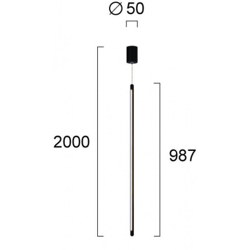 ПЕНДЕЛ SPEED LED 13,6W ЧЕРЕН ПЯСЪК