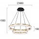 ПЕНДЕЛ HAPPINESS LED 43,6W ТИТАН ЗЛАТО / ЧЕРНО