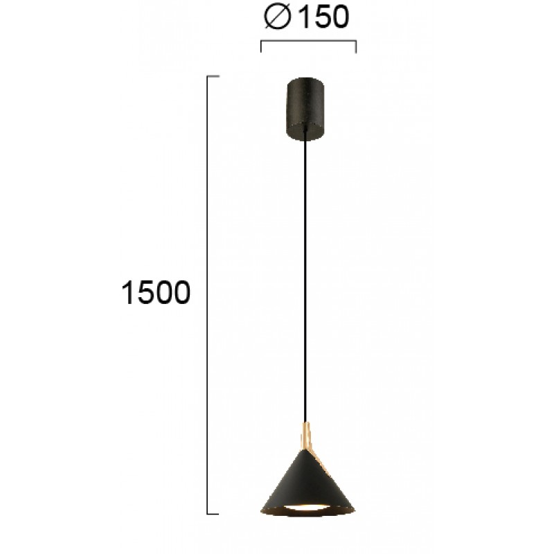ПЕНДЕЛ JOLLY LED 8.4W ЧЕРЕН/ЗЛАТЕН ПЕНДЕЛ JOLLY LED 8.4W ЧЕРЕН/ЗЛАТЕН