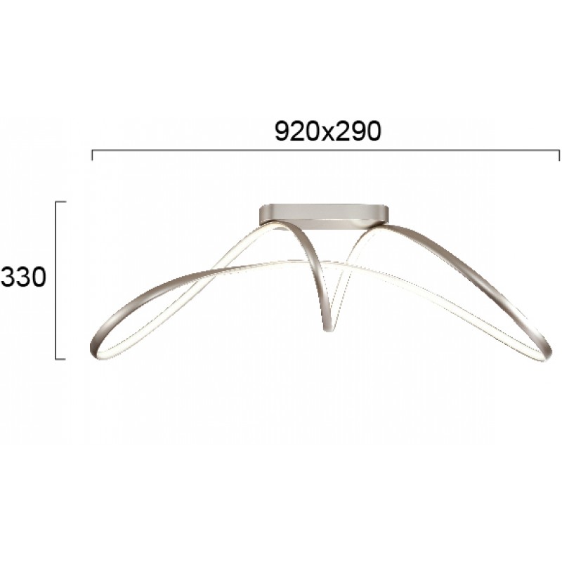 LED ПЛАФОН CAPRICE 51W 3000K СРЕБРИСТ LED ПЛАФОН CAPRICE 51W 3000K СРЕБРИСТ