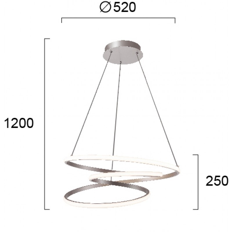 ПЕНДЕЛ CORT LED МОДУЛ 40W СРЕБРИСТ IP20 ПЕНДЕЛ CORT LED МОДУЛ 40W СРЕБРИСТ IP20