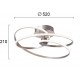 LED ПЛАФОН CORT 40W 3000K СРЕБРИСТ LED ПЛАФОН CORT 40W 3000K СРЕБРИСТ