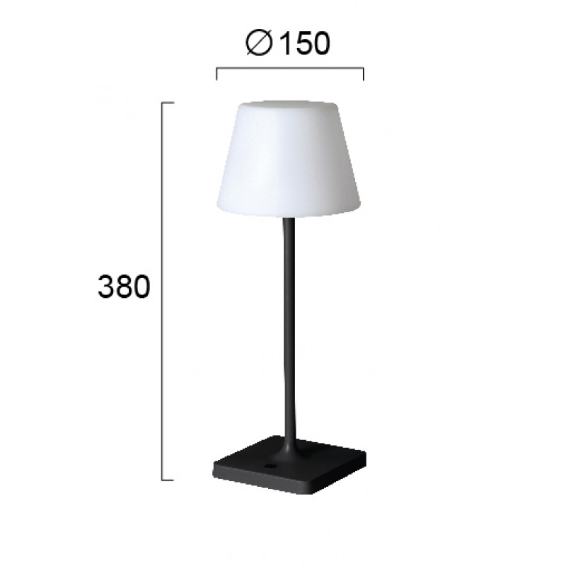 НАСТОЛНА ЛАМПА HAPPY LED 2W ЧЕРНА НАСТОЛНА ЛАМПА HAPPY LED 2W ЧЕРНА
