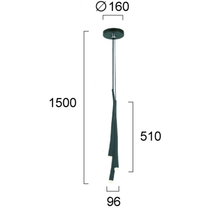 ПЕНДЕЛ ЕРИКА LED 15,5W ЧЕРЕН