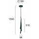 ПЕНДЕЛ ЕРИКА LED 15,5W ЧЕРЕН