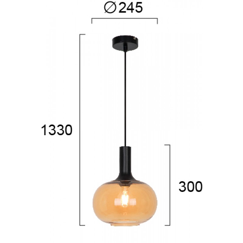 ПЕНДЕЛ AMBER D250 CONVEX