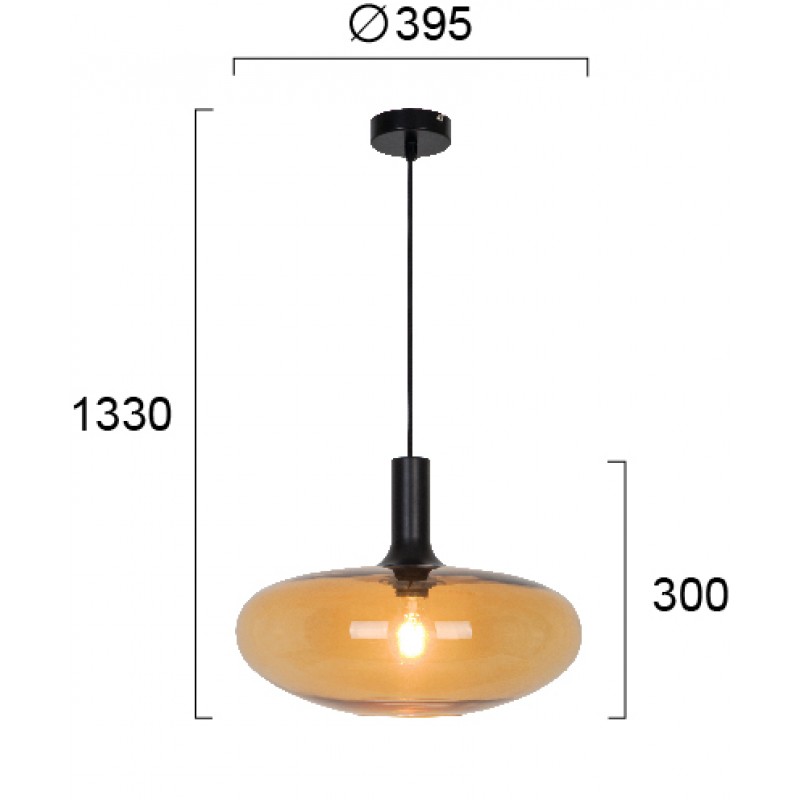 ПЕНДЕЛ AMBER D395 CONVEX ПЕНДЕЛ AMBER D395 CONVEX