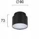 ТАВАННА ЛАМПА GABI ЧЕРНА D90 LED 9W 3000K ТАВАННА ЛАМПА GABI ЧЕРНА D90 LED 9W 3000K