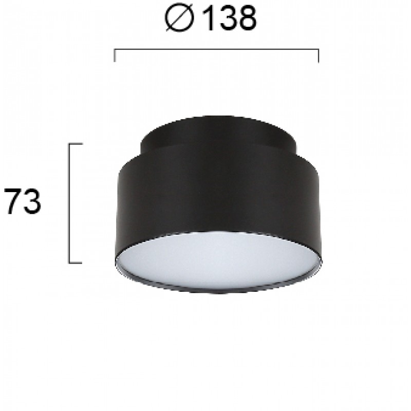 ПЛАФОН ЧЕРЕН GABI LED 22W 3000K