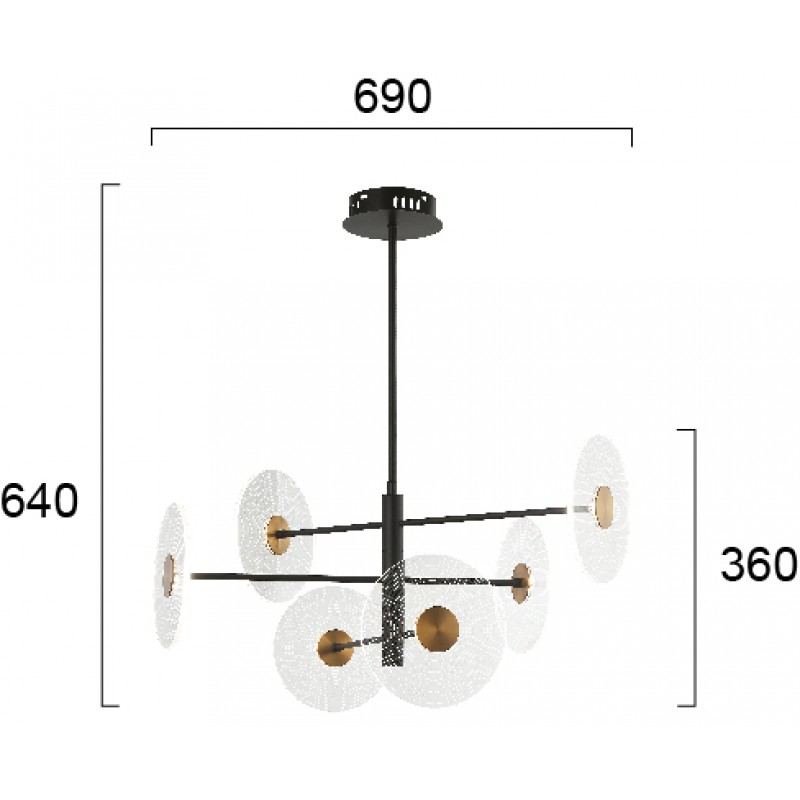 ПЕНДЕЛ SUN LED МОДУЛ 14W CLEAR / BLACK/BRONZE IP20 ПЕНДЕЛ SUN LED МОДУЛ 14W CLEAR / BLACK/BRONZE IP20