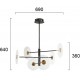 ПЕНДЕЛ SUN LED МОДУЛ 14W CLEAR / BLACK/BRONZE IP20 ПЕНДЕЛ SUN LED МОДУЛ 14W CLEAR / BLACK/BRONZE IP20