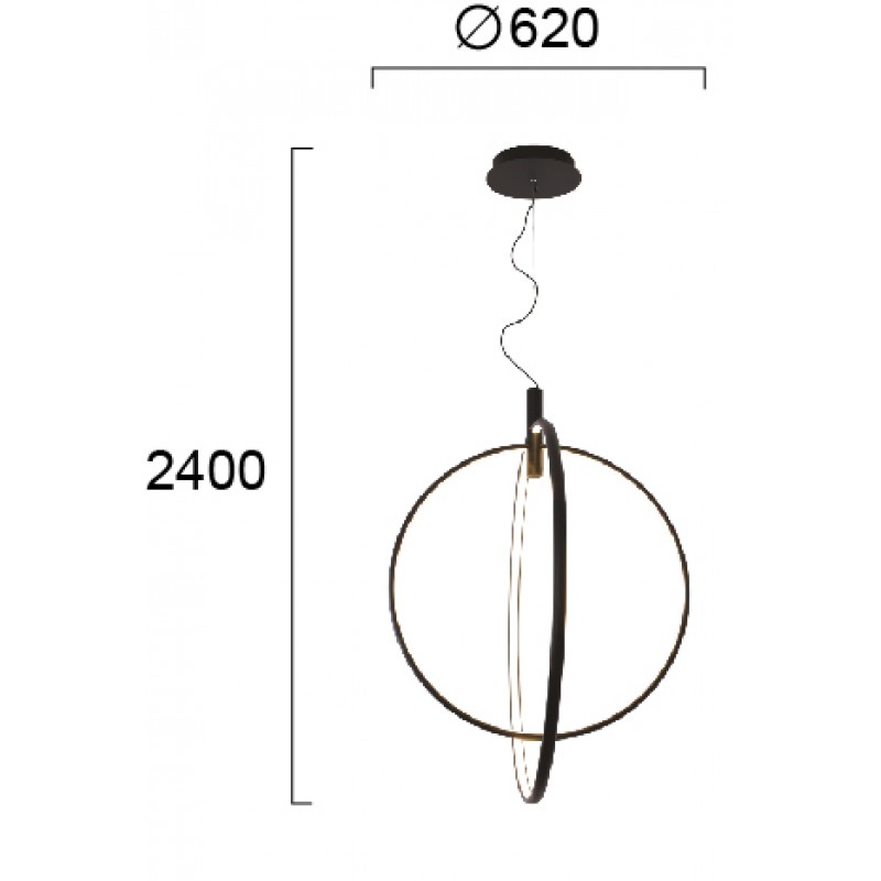 ВИСЯЩО СВЕТИЛО STEP LED МОДУЛ 43W 3000K ВИСЯЩО СВЕТИЛО STEP LED МОДУЛ 43W 3000K
