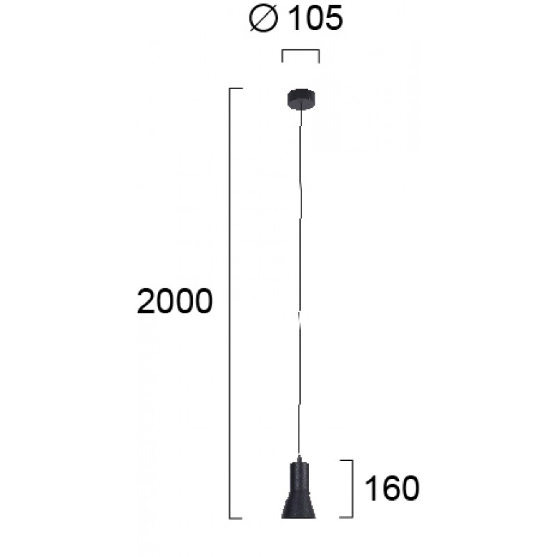 ПЕНДЕЛ FORMA LED 6W ЧЕРЕН