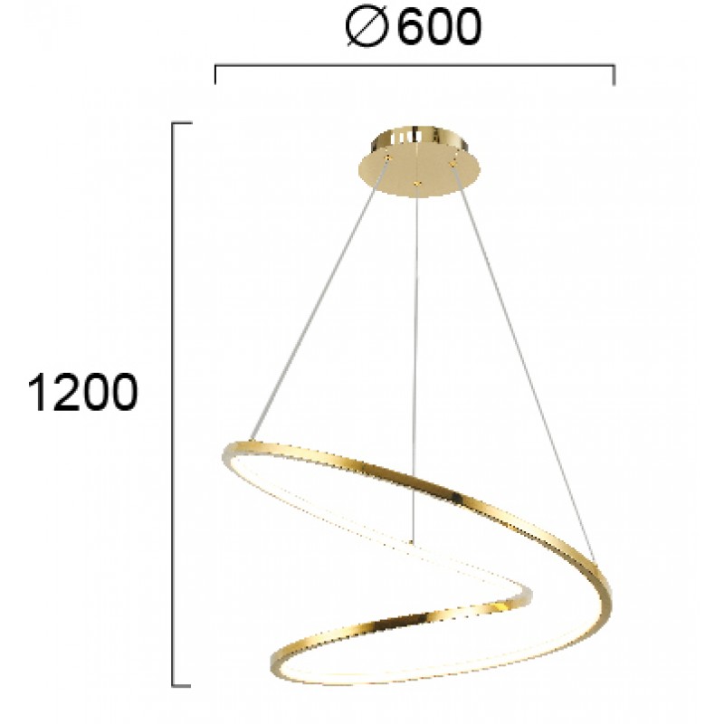 ПЕНДЕЛ SATELLITE LED 41W ЗЛАТИСТ IP20 ПЕНДЕЛ SATELLITE LED 41W ЗЛАТИСТ IP20