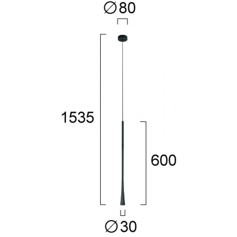 ВИСЯЩА ЛАМПА BLACK FOX LED 6,3W ЧЕРЕН ВИСЯЩА ЛАМПА BLACK FOX LED 6,3W ЧЕРЕН