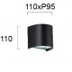 СТЕННА ЛАМПА SPIRIT GU10 ЧЕРНА СТЕННА ЛАМПА SPIRIT GU10 ЧЕРНА