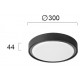 ПЛАФОН LED АНАБЕЛА 15W 3000K СИВ