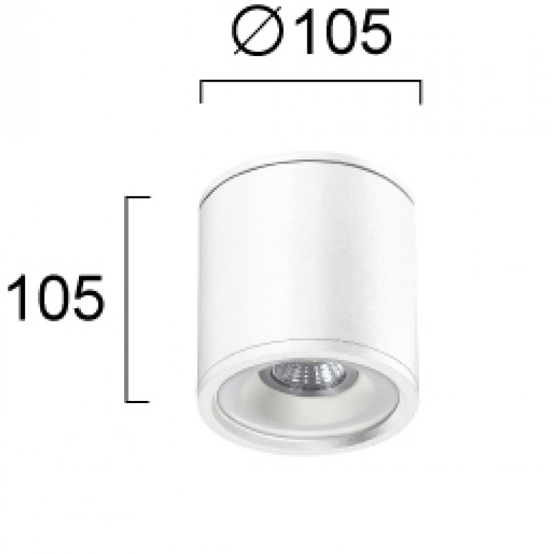 ПЛАФОН БЯЛ CALISTA GU10