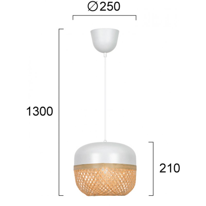 ВИСЯЩА ЛАМПА SALINE E27 1X40W ВИСЯЩА ЛАМПА SALINE E27 1X40W