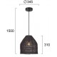 ПЕНДЕЛ ЧЕРЕН MALLONCA E27 40W