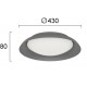 ПЛАФОН БРИТНИ LED 23W 3000K ТЪМНО СИВ ПЛАФОН БРИТНИ LED 23W 3000K ТЪМНО СИВ