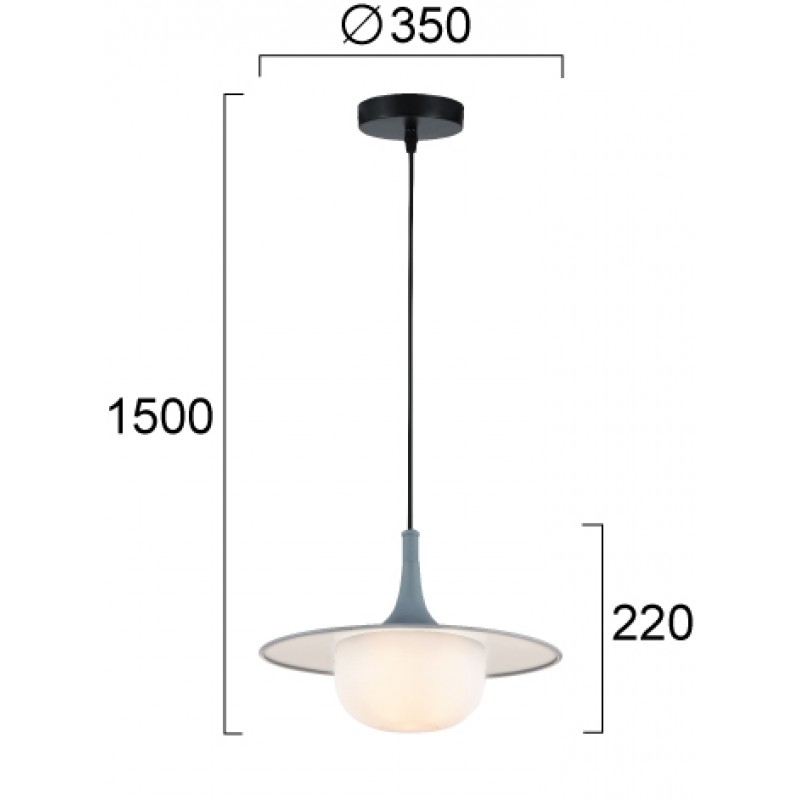 ВИСЯЩА ЛАМПА СИВА FRED G9 LED ВИСЯЩА ЛАМПА СИВА FRED G9 LED