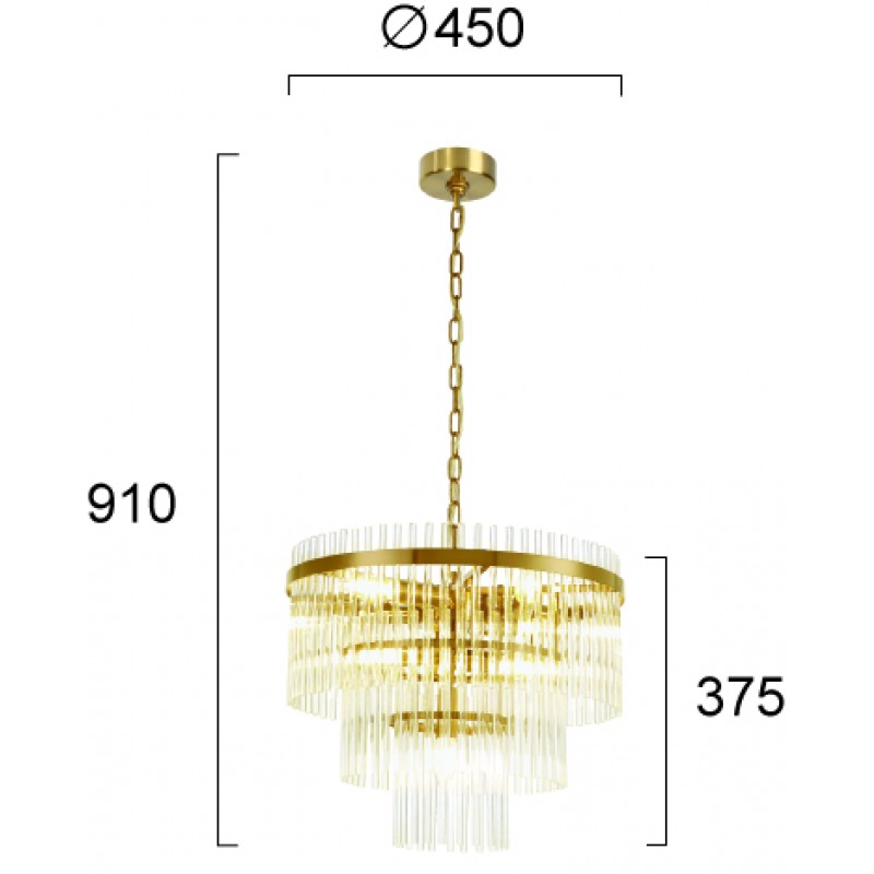 ВИСЯЩА ЛАМПА SABRINA 7X40W E14 ВИСЯЩА ЛАМПА SABRINA 7X40W E14