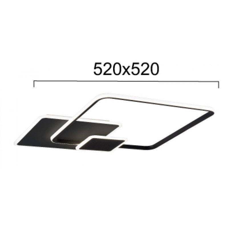 LED ПЛОСЪК ТАВАНЕН ПЛАФОН BRENDA 42W 3000K ЧЕРЕН LED ПЛОСЪК ТАВАНЕН ПЛАФОН BRENDA 42W 3000K ЧЕРЕН