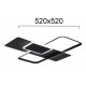 ПЛАФОН LED BRENDA 42W 3000K ЧЕРЕН